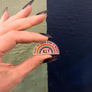 Ally Ready to Throw Down LGBTQ Rainbow Acrylic Lapel Pin
