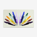 Rainbow Feathers Playmat
