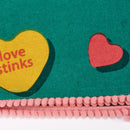 Anti-Valentine Kitchen Towel with Pompom Trim | Not Today Cupid Hand Tea Dish Cloth | 20" x 26"