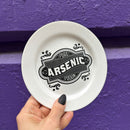 Arsenic Dessert Plate | Victorian-inspired Ceramic Round Dish Plate | 6"