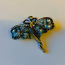 Art Nouveau Fairy Brooch | Vintage Enchanted Fairytale Pin 1.8" x 1.6"