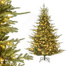 Artificial Christmas Tree with Branch Tips and Warm White LED Lights