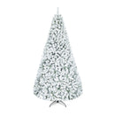 Snow-Flocked Artificial Christmas Tree 9 ft with Metal Stand