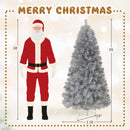 Artificial Xmas Tree with Branch Tips and Warm White LED Lights