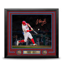 Austin Hays Blackout Swing Autographed Philadelphia Phillies 11" x 14" Framed Baseball Photo
