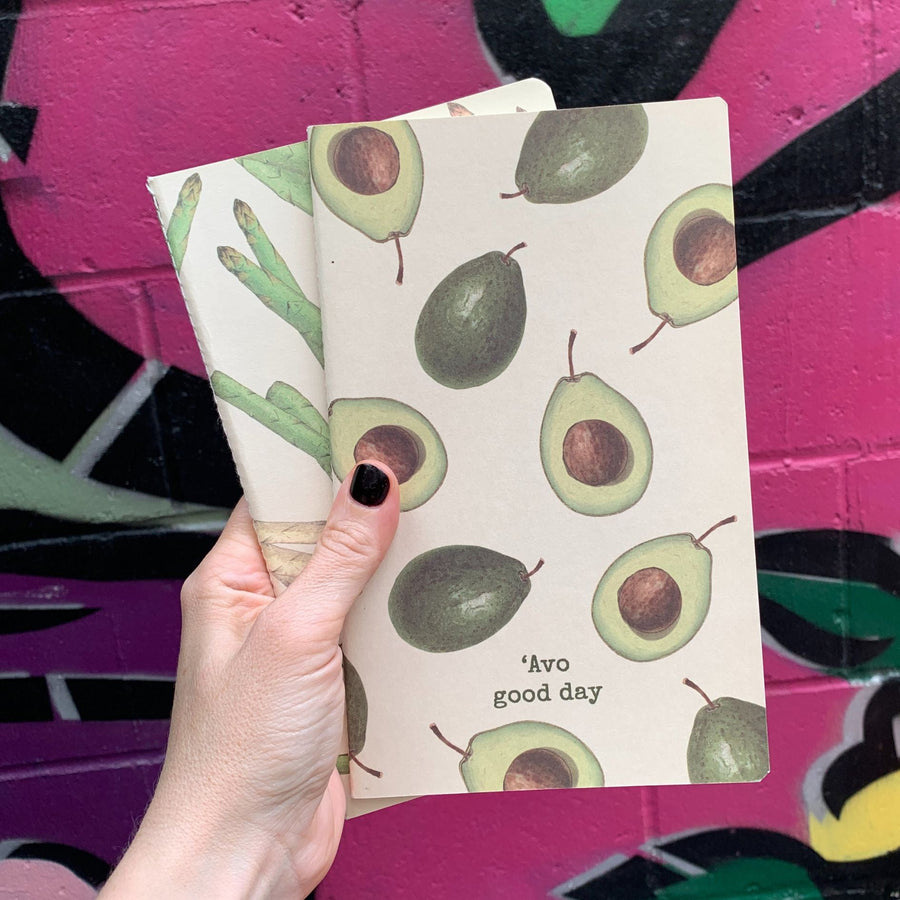 'Avo Good Day and Kick Some Asparagass Large Notebooks | 5