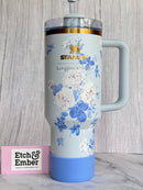 LSF Blooming Rosettes Dark Blue Tumbler Boot