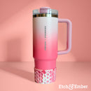 Strawberry Swirl WAFFLE Tumbler Boot