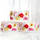 Summer Floral Scallop Tumbler Boot