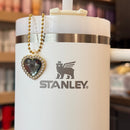 Faceted Heart Charm - Tumbler Handle Charm