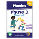 Phase 3 Phonics Workbook - 12 Pack