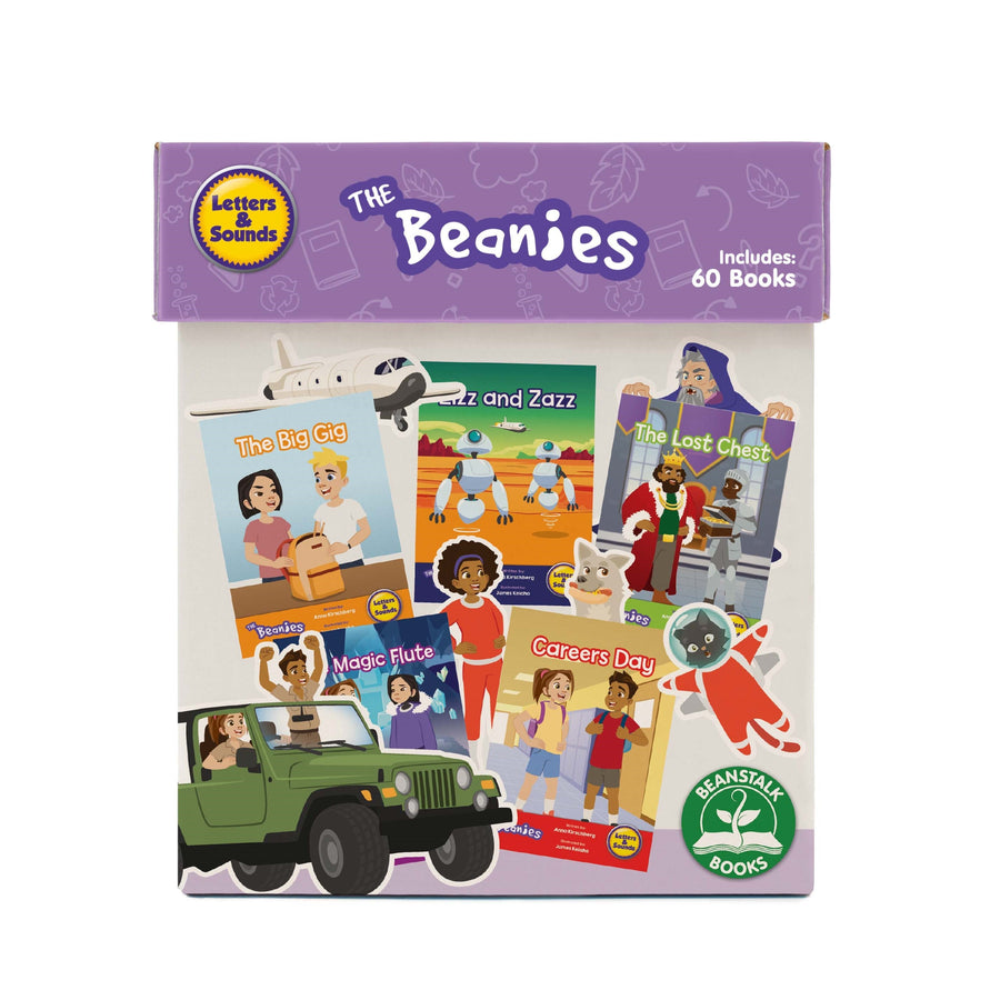 The Beanies HiLo Set 1 Decodable Readers - Library (Boxed set Phases 2-6)