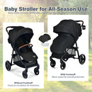 5-Point Harness Lightweight Infant Stroller with Foot Cover and Adjustable Backrest