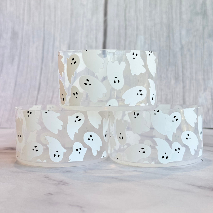 CLEAR GHOSTS Tumbler Boot -Fall fits 20-40oz NEW! Patent Pending