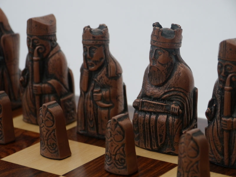 Chess Pieces - Metal Isle of Lewis - 3.5