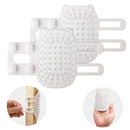 2pcs Self Cleaning Cat Brush 2-in-1 Tickling Comb Pet Brush Pet Tickling Artifact Cat Grooming Shedding Brush Cat Corner Scartcher for Short/Long Hair Cats Dogs (White)