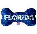 Pet & Dog Plush Bone Toys, "Florida State Options" (Available in different pattern options)