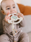 Silicone Teether Ring & Detachable Clip - Love Bug