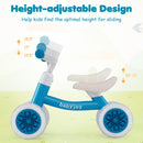 Baby Balance Bike with Adjustable Handlebar and Seat with Lighting Wheels