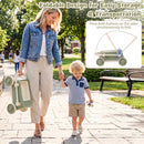 Push Walker with Storage Basket and Foldable Handle