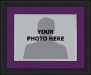MLB Baseball Photo Picture Frame Kit - Colorado Rockies (Purple Matting, Gray Trim)