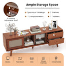 Bamboo TV Stand for TV up to 65 Inch