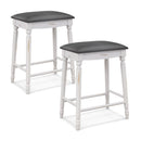 29 Inch Bar Stool Set of 2 with Padded Seat Cushions and Wood Legs-29 inches