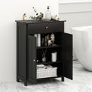 Bathroom Floor Cabinet Freestanding Storage Organizer with 2 Doors