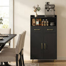 Freestanding Bathroom Storage Cabinet with 2 Drawers & Doors