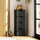 Bathroom Storage Cabinet with Cutout Handles and 4 Drawers