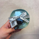 Beach Babe Sage Green Ceramic Tray with Makeup Sponge Gift Set | Cosmetic Giftable Beauty Tools Set