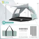 Beach Tent Sun Shelter with Canopy Pop-Up Easy Setup UPF50+ Sun Protection