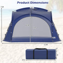 Large Beach Tent for 12-15 People with Removable Sidewalls