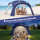 Large Beach Tent for 12-15 People with Removable Sidewalls