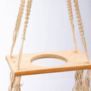 Beaded Rectangle Plant Hanger | Hanging Plant Pot Holder | 31"