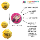 Behold My Remaining Fucks Subtle Message 1.25" Button Pin in Hot Pink | Sweary Pinback Button Badge