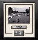 Ben Hogan 1-Iron Shot at the 1950 US Open at Merion Framed Golf Photo with Engraved Autograph