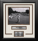 Ben Hogan 1-Iron Shot at the 1950 US Open at Merion Framed Golf Photo with Engraved Autograph
