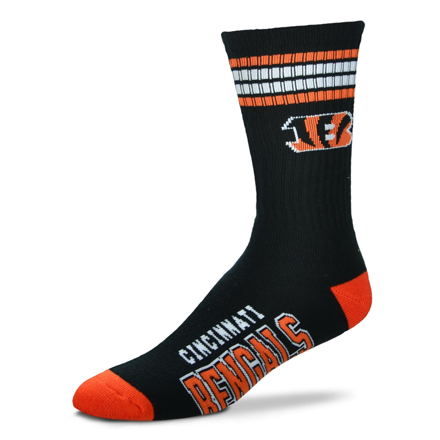 Cincinnati Bengals Men's 4 Stripe Deuce Socks