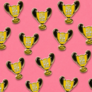 Best Mom Ever Trophy Enamel Pin and Card