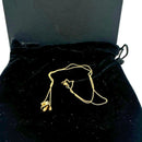 Alex Woo Scripted Initial 16 Inches Pendant Necklace in 14k Gold