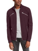 INC International Concepts Men's Ribbed Quilted-Sleeve Jacket