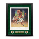 Bill Russell Boston Celtics Autographed 18x24 Framed Christopher Paluso Basketball Lithograph Photo