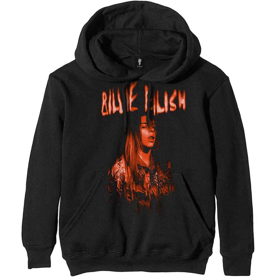 Billie Eilish Orange Exposure Graphic Hoodie