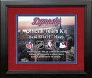NBA Basketball Photo Picture Frame Kit - Los Angeles Clippers (Red Matting, Blue Trim)