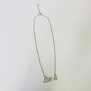 Bitch Script Nameplate Necklace in Silver or Gold