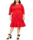 Tommy Hilfiger Plus Size Ruffled-Hem a-Line Dress-16W