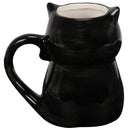 Black Cat Mug | Halloween Theme Stoneware Coffee Tea Cup | 12oz
