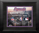 MLB Baseball Photo Picture Frame Kit - Colorado Rockies (Black Matting, Purple Trim)