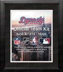 MLB Baseball Photo Picture Frame Kit - Chicago White Sox (Black Matting, White Trim)